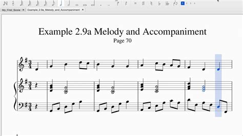what is melody and accompaniment